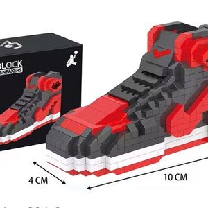 Red and Black Block Sneakers Toy